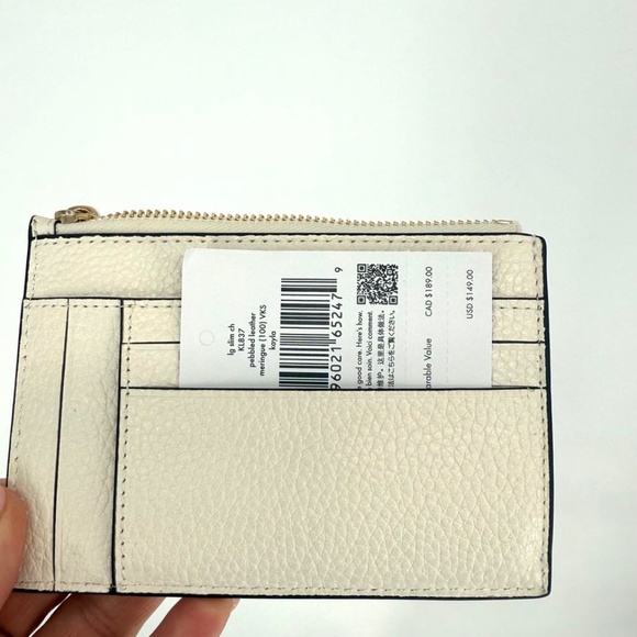 NWT Kate Spade Bundle Frankie Meringue Bag and Kayla Large Cardholder - Picture 10 of 17